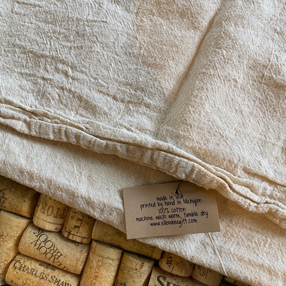 Kitchen Dish Towel Quote Snack Dog Handmade 100% Cotten - Picture 4 of 4